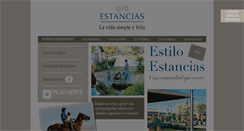 Desktop Screenshot of estanciasdelpilar.com